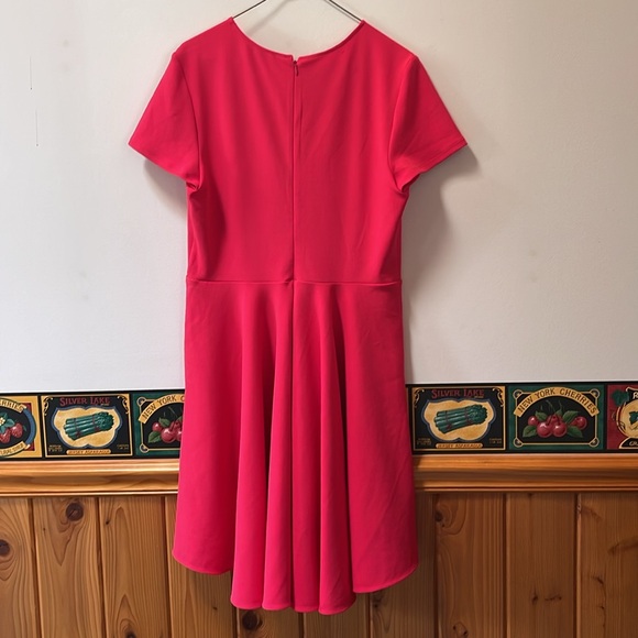 Women’s Bright Pink Coral Dress - Picture 2 of 2